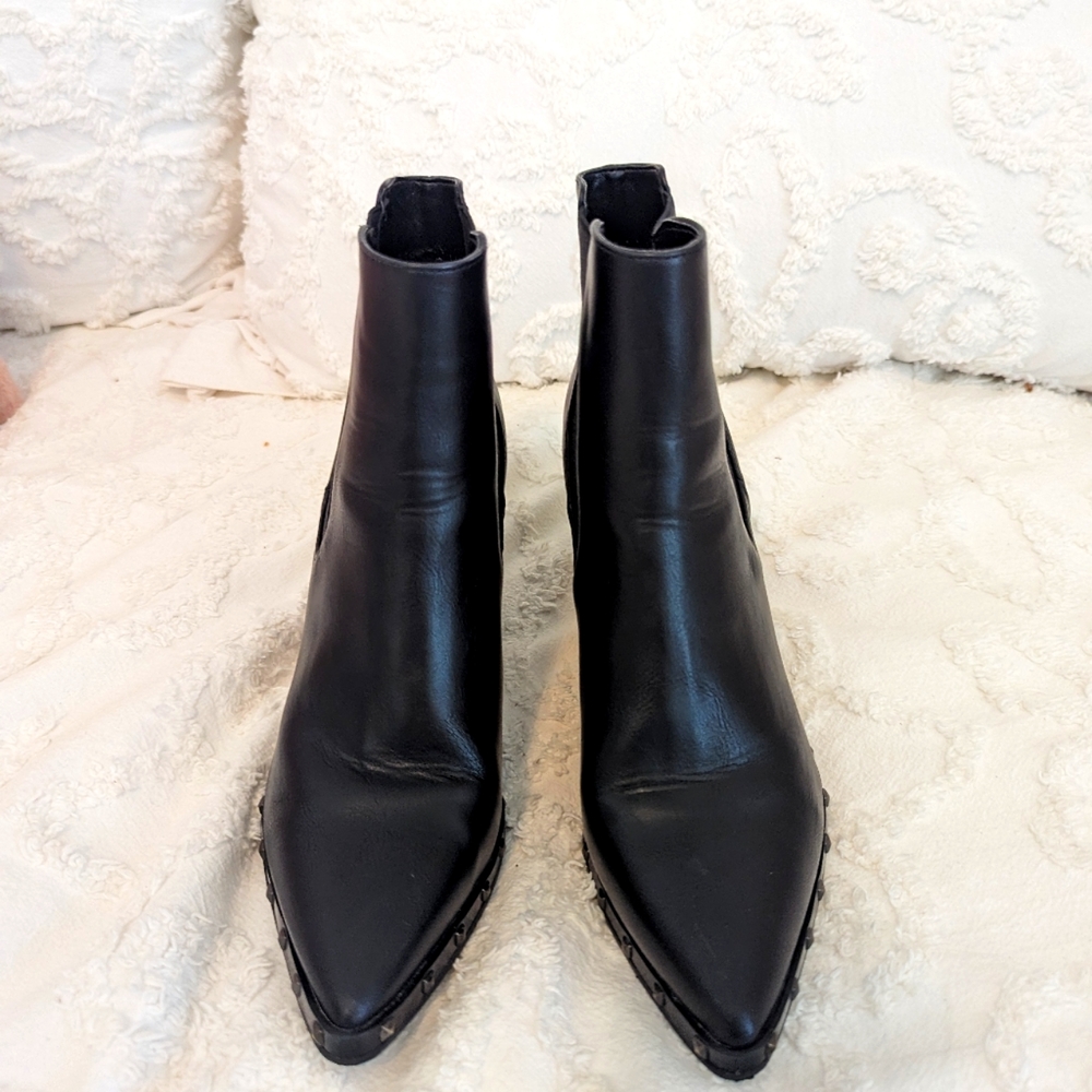 Michael by Michael Shannon Black Studded Boots Size 8